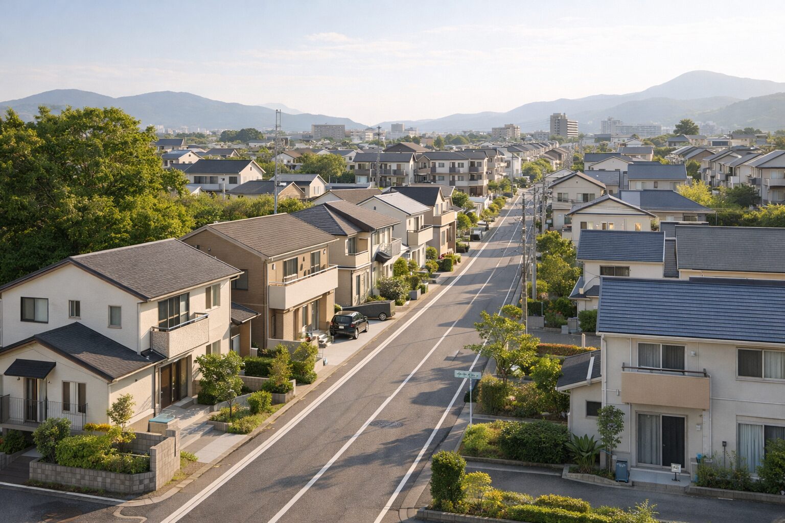 岡山市南区・東区エリアの住宅街